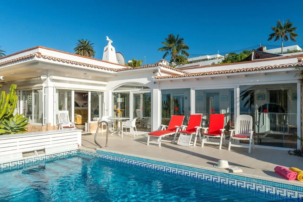 Relaxing Villa Heated Pool Luxurious Views Massage Santa Ursula  Spain