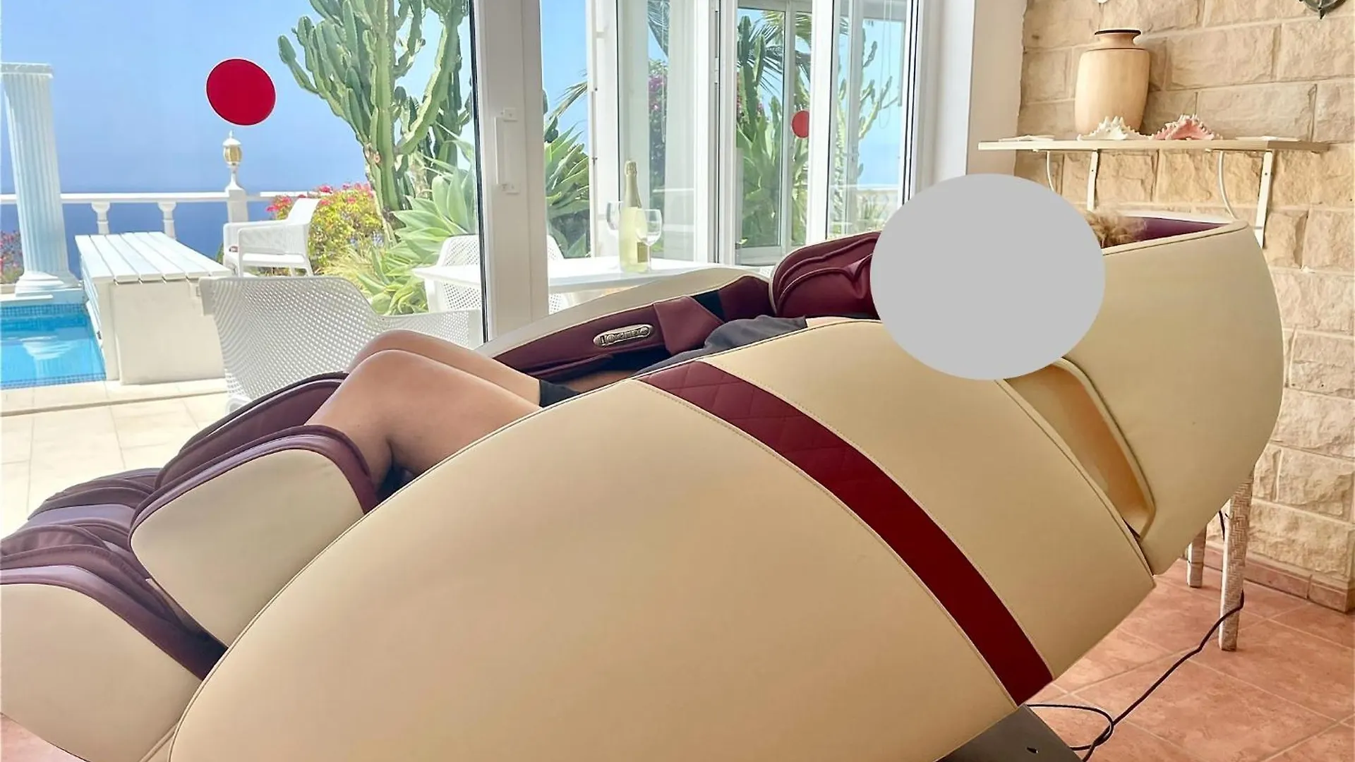 Relaxing Villa Heated Pool Luxurious Views Massage Santa Ursula